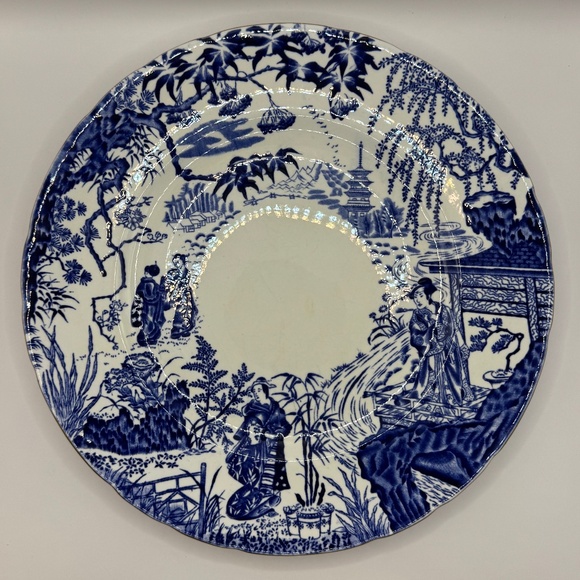 Royal Crown Derby Blue Mikado Dinner Plate Set of 4 Excellent Condition - Picture 7 of 11